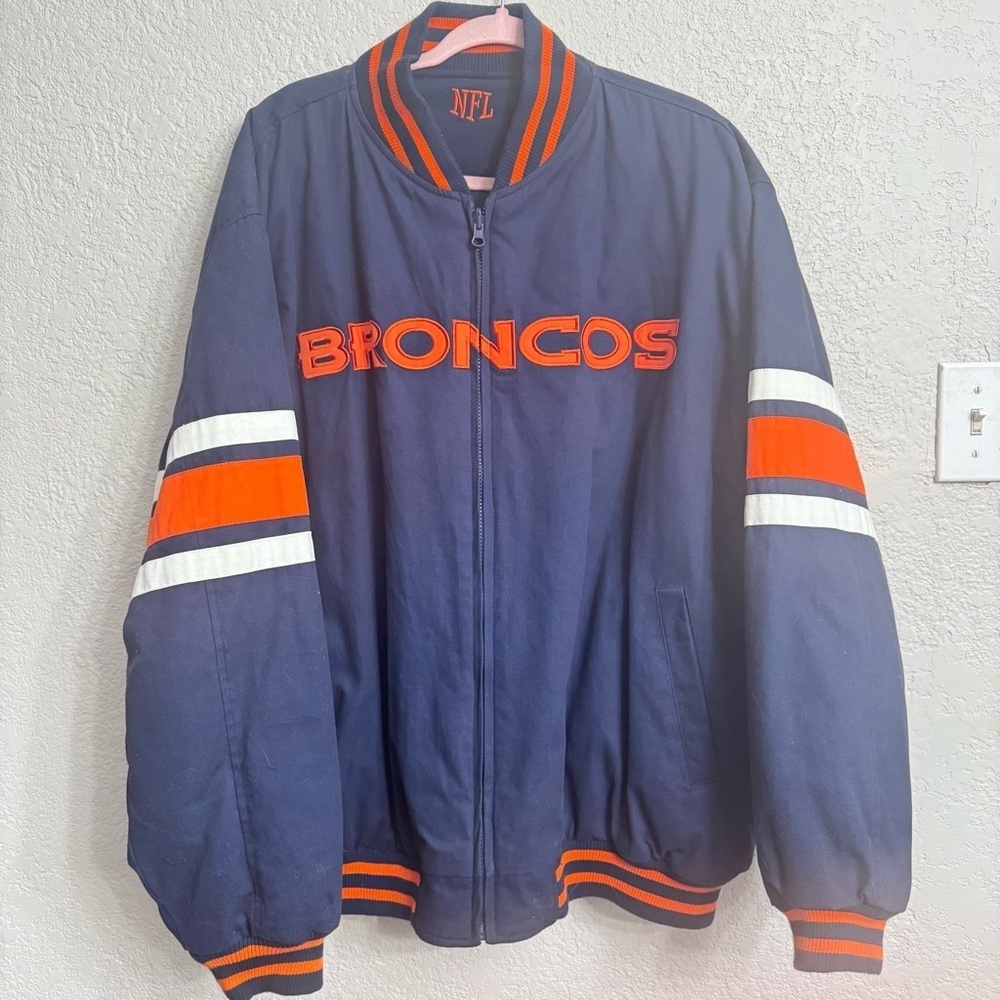 Denver Broncos Reversible Super Bowl Champions ‘97 ‘98 Jacket XXL – NFL Bomber